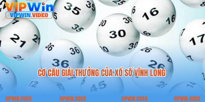 Cơ cấu giải thưởng của xổ số Vĩnh Long